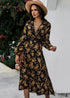 black boho bridesmaid dress